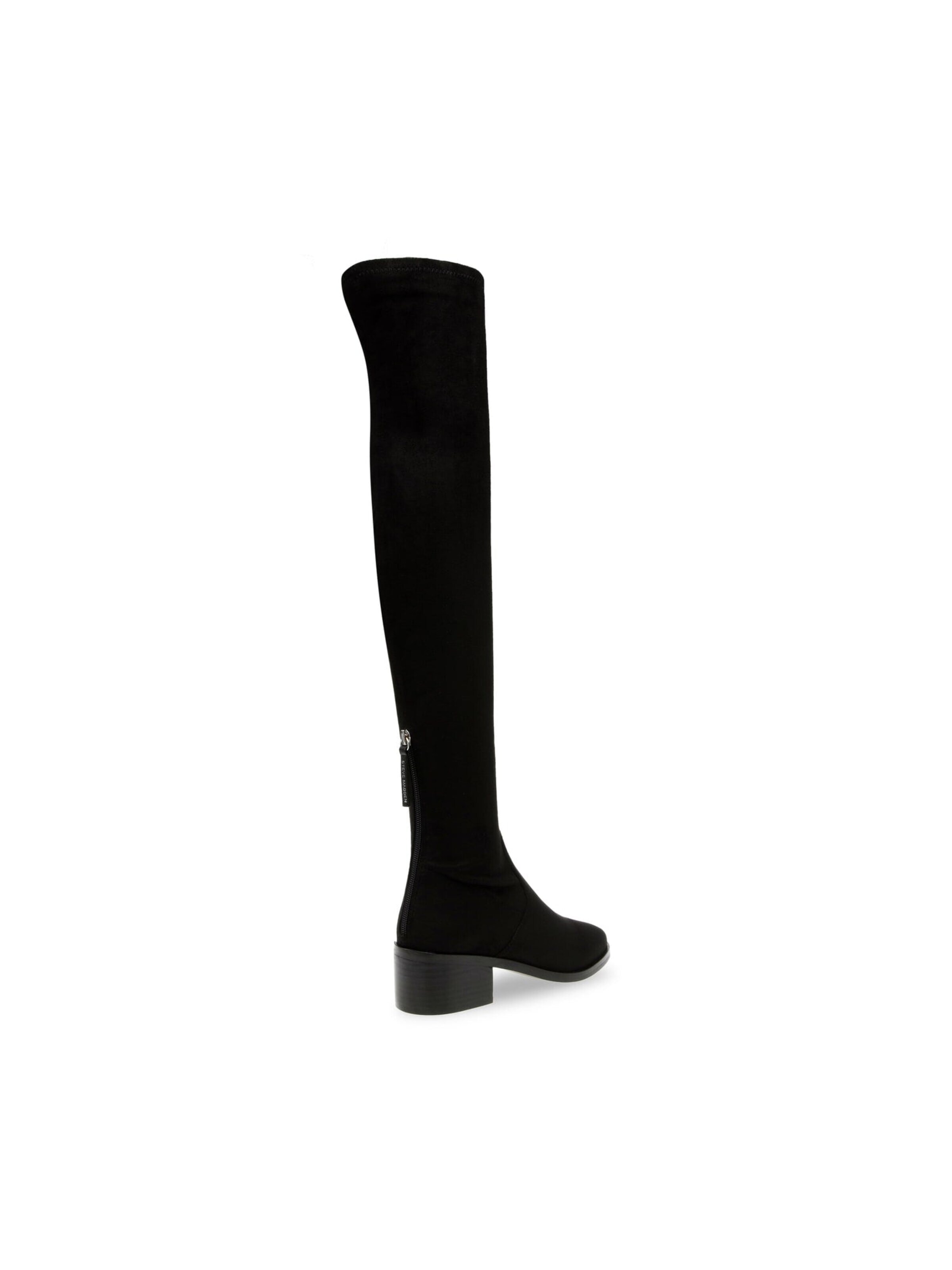 STEVE MADDEN Kozaki 'Salvador Stretch Microsuede Black' w kolorze czarny