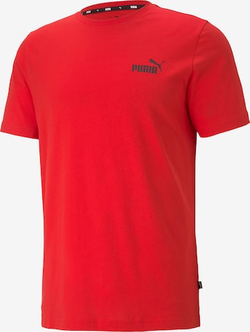 T-Shirt fonctionnel 'Essentials' PUMA en rouge : devant