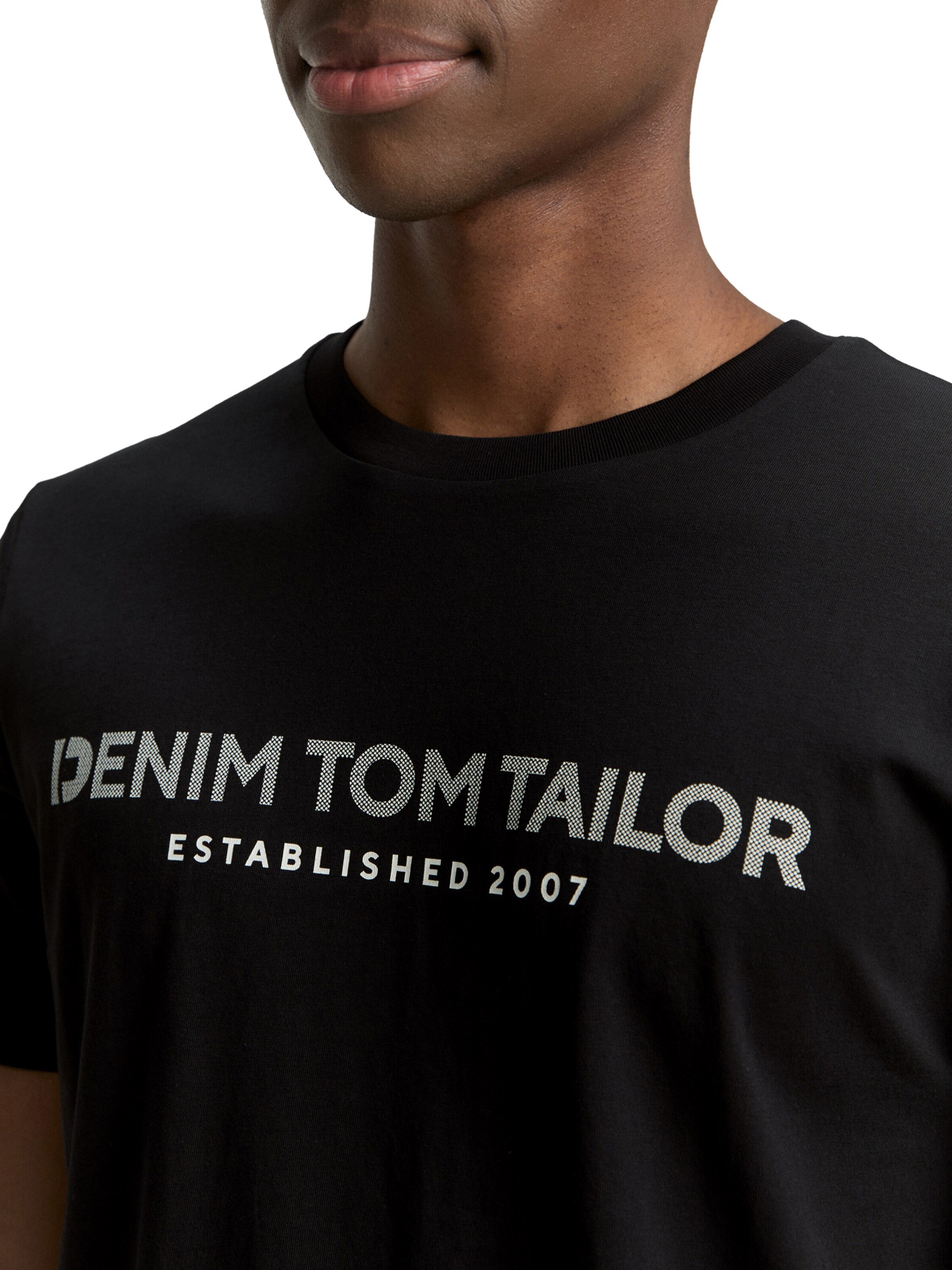TOM TAILOR DENIM Футболка в Черный