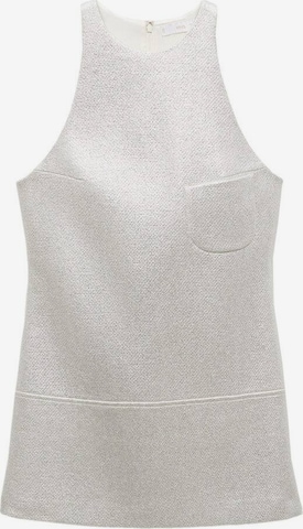 MANGO Kleid 'Valencia' in Silber: predná strana