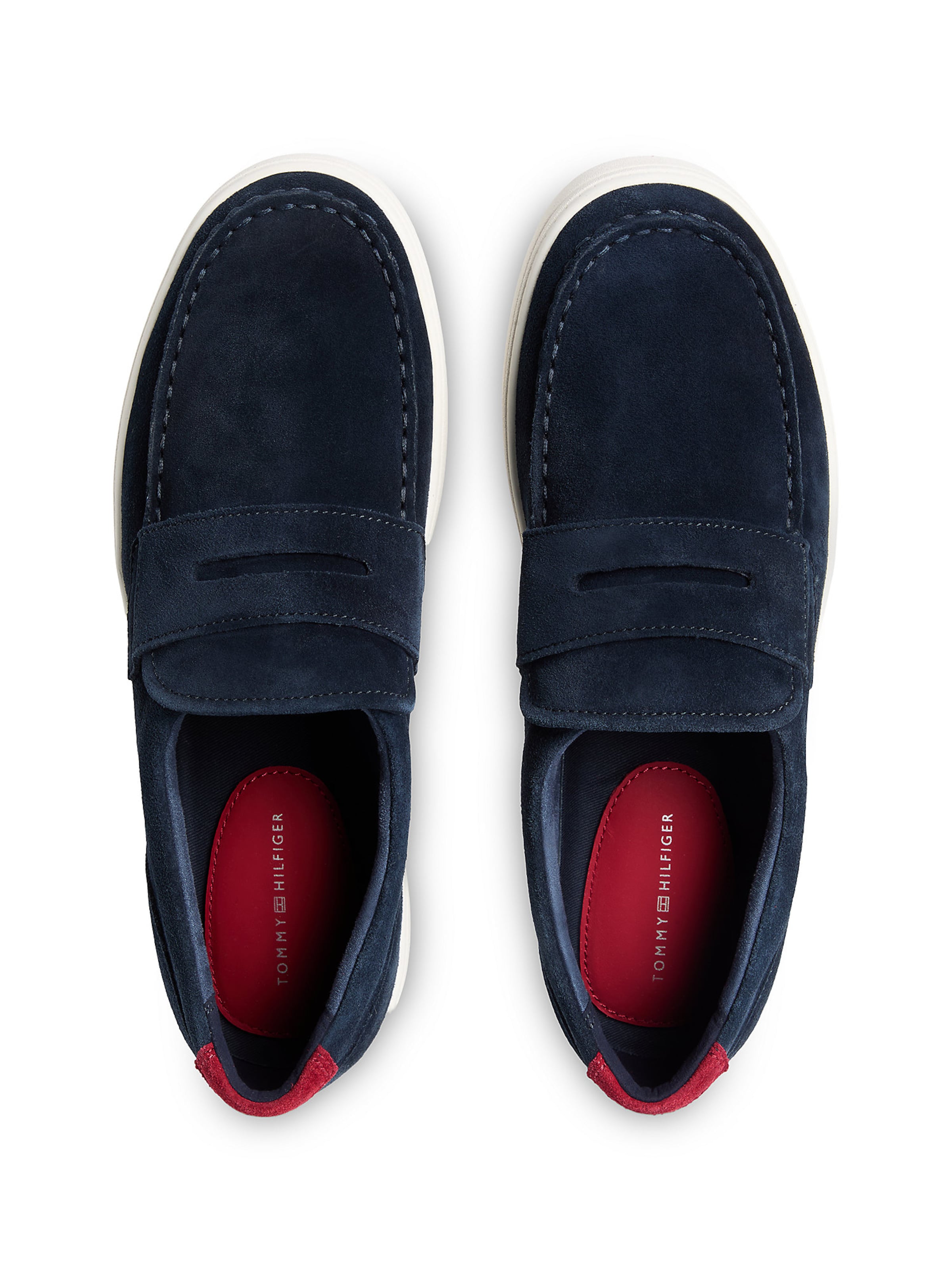 TOMMY HILFIGER Lightweight Suede Hybrid Loafers in Blau