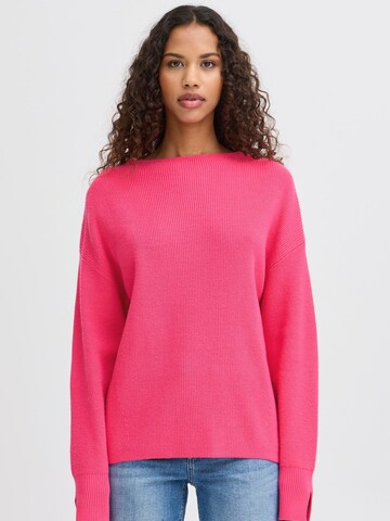 Pull-over ' IHBOSTON LS7 ' ICHI en rose