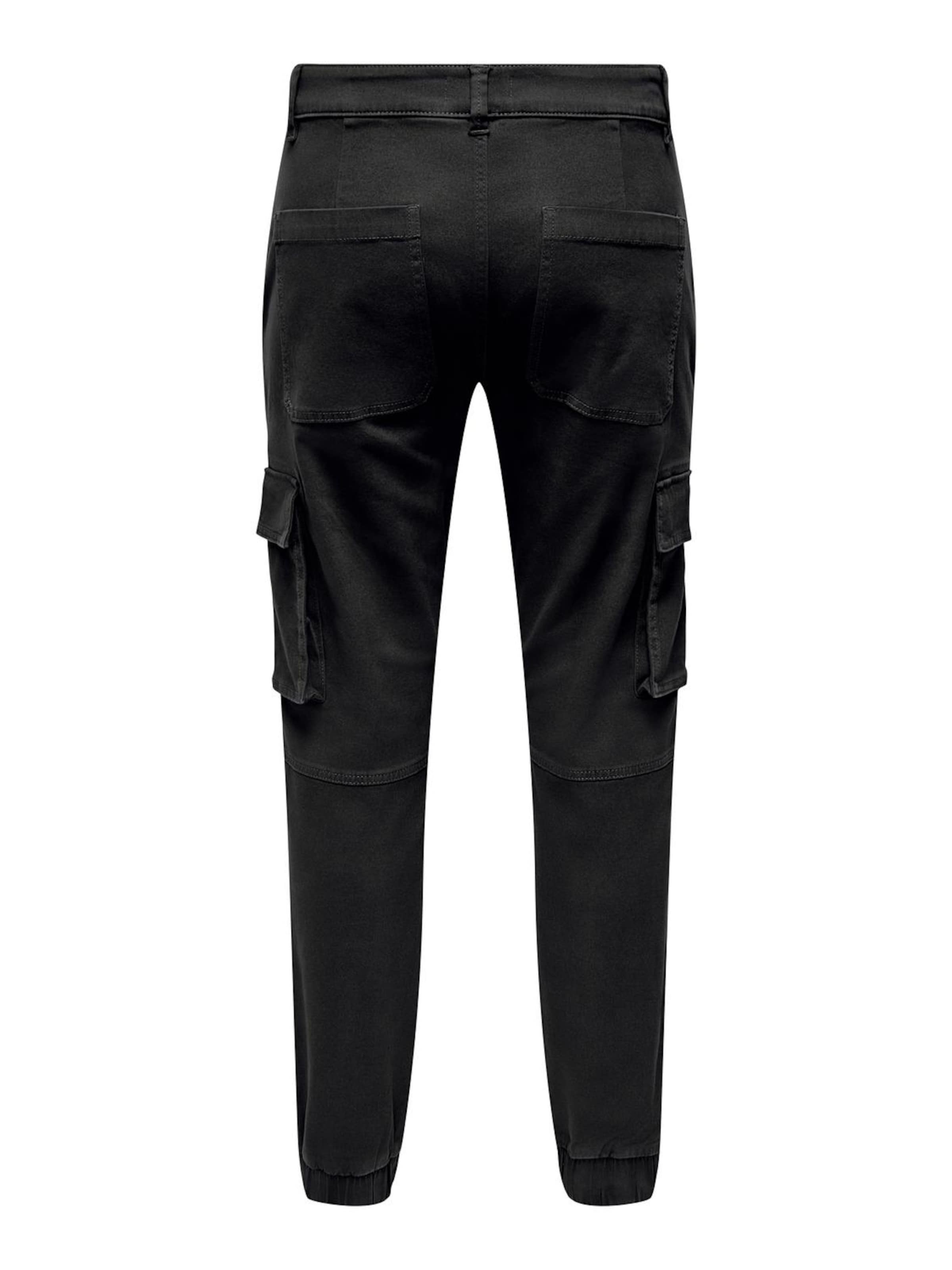 Tapered Pantaloni cargo 'Calle' di Only & Sons in nero