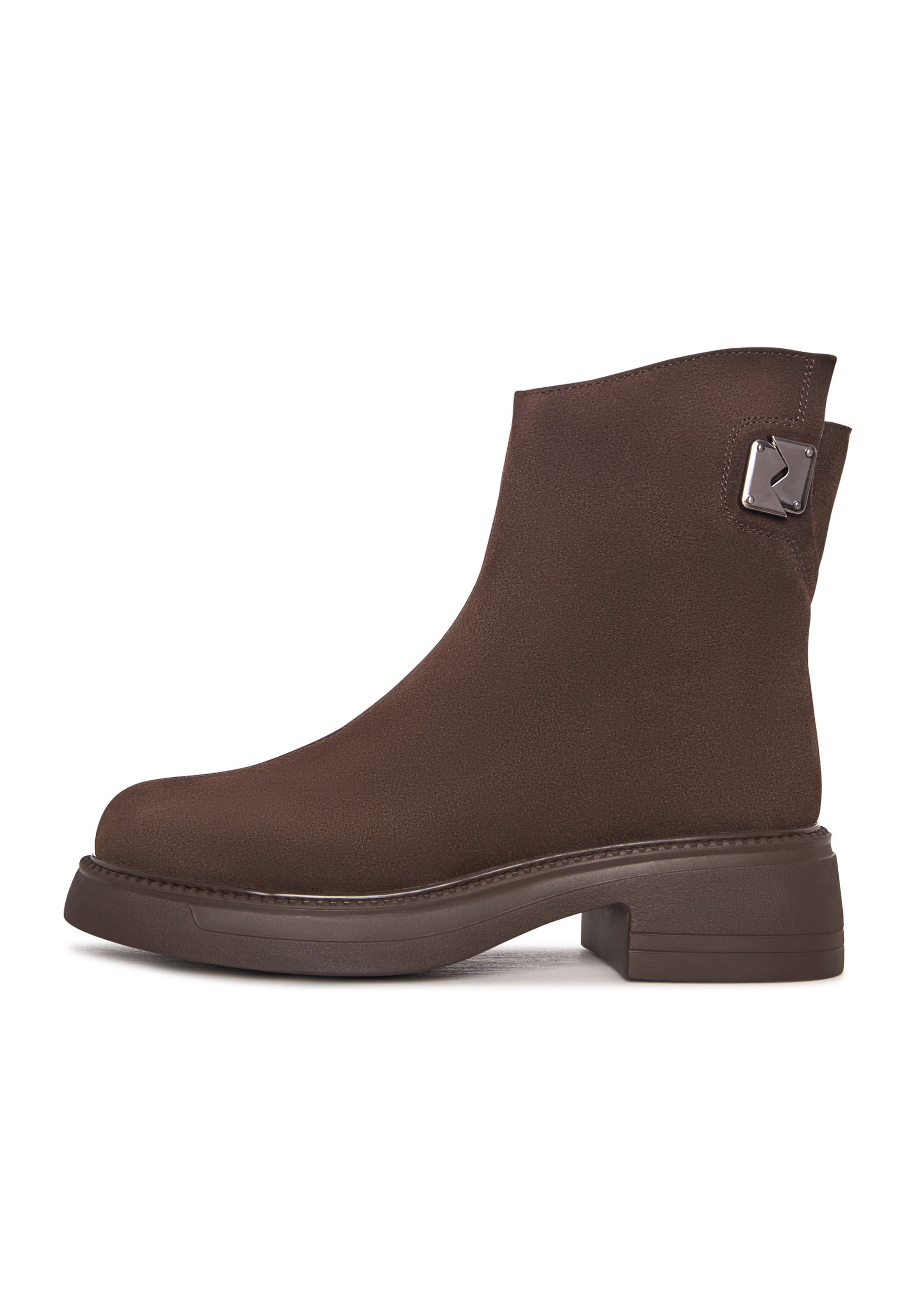 CESARE GASPARI Stiefelette in Braun: Vorderseite