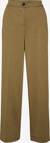 Wide Leg Pantalon à plis 'Berta' VERO MODA en marron : devant