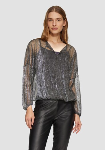 s.Oliver Blouse in Zwart: voorkant