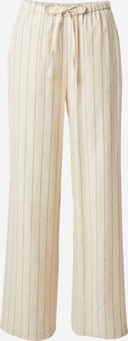 Wide Leg Pantalon 'Bjelle' EDITED en beige : devant