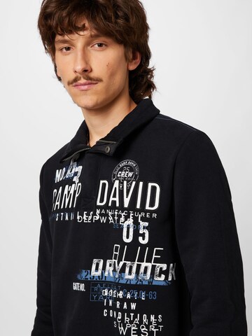 CAMP DAVID - Sudadera 'Shipyard' en negro