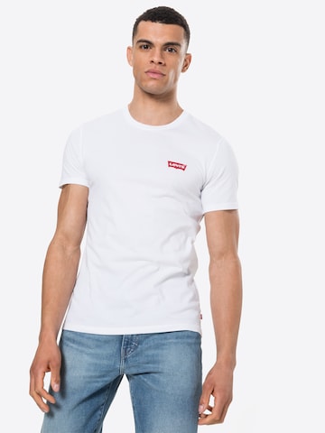 LEVI'S ® T-shirt '2Pk Crewneck Graphic' i svart: framsida