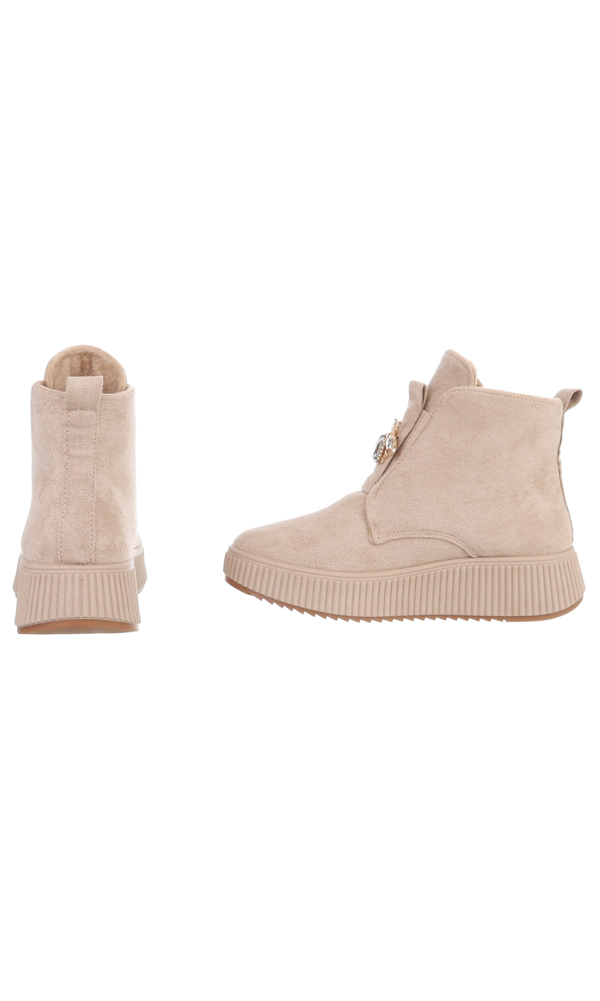 Ital-Design Stiefelette in Beige