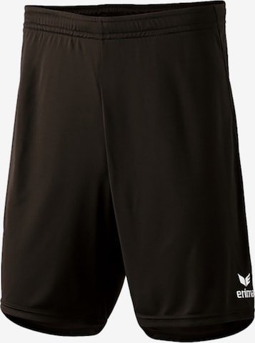 ERIMA Regular Workout Pants in Black: front