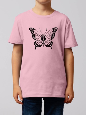 watabout.kids Shirt 'Schmetterling' in Pink: front