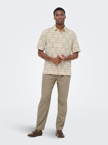 Only & Sons Regular Pleat-front trousers 'ONSLou' in Grey