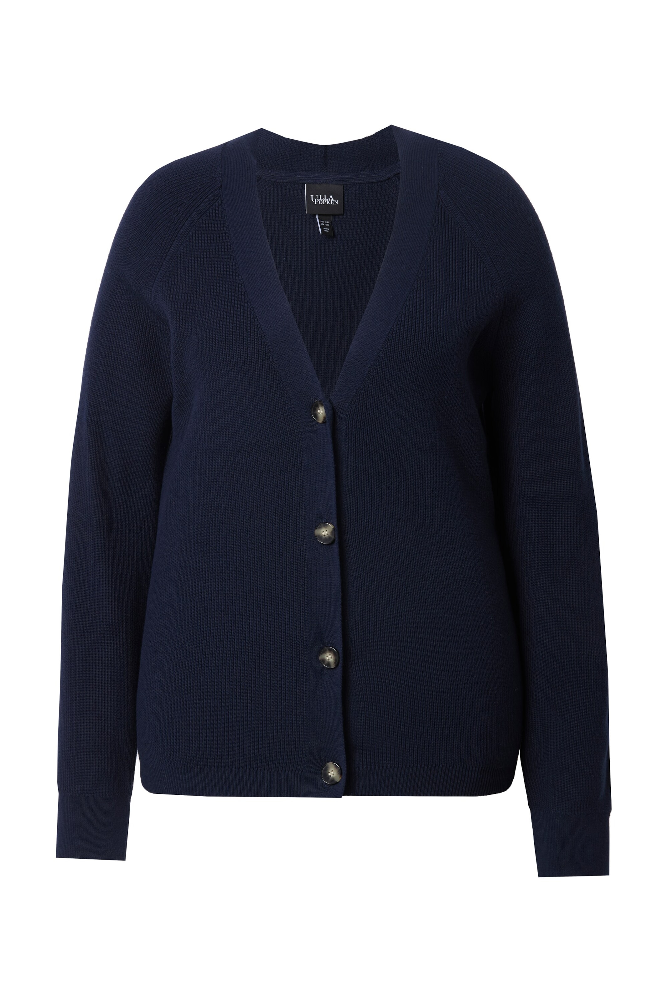 Ulla Popken Strickjacke in Blau: Vorderseite