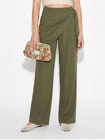 Pantalon Bianco Lucci en vert : devant