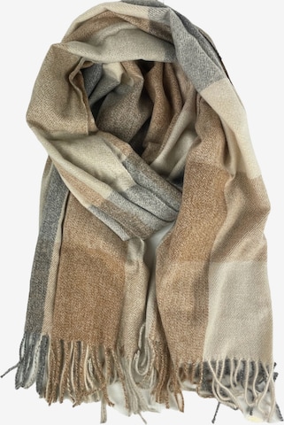 Kumixi Oversizeschal in Beige: Vorderseite