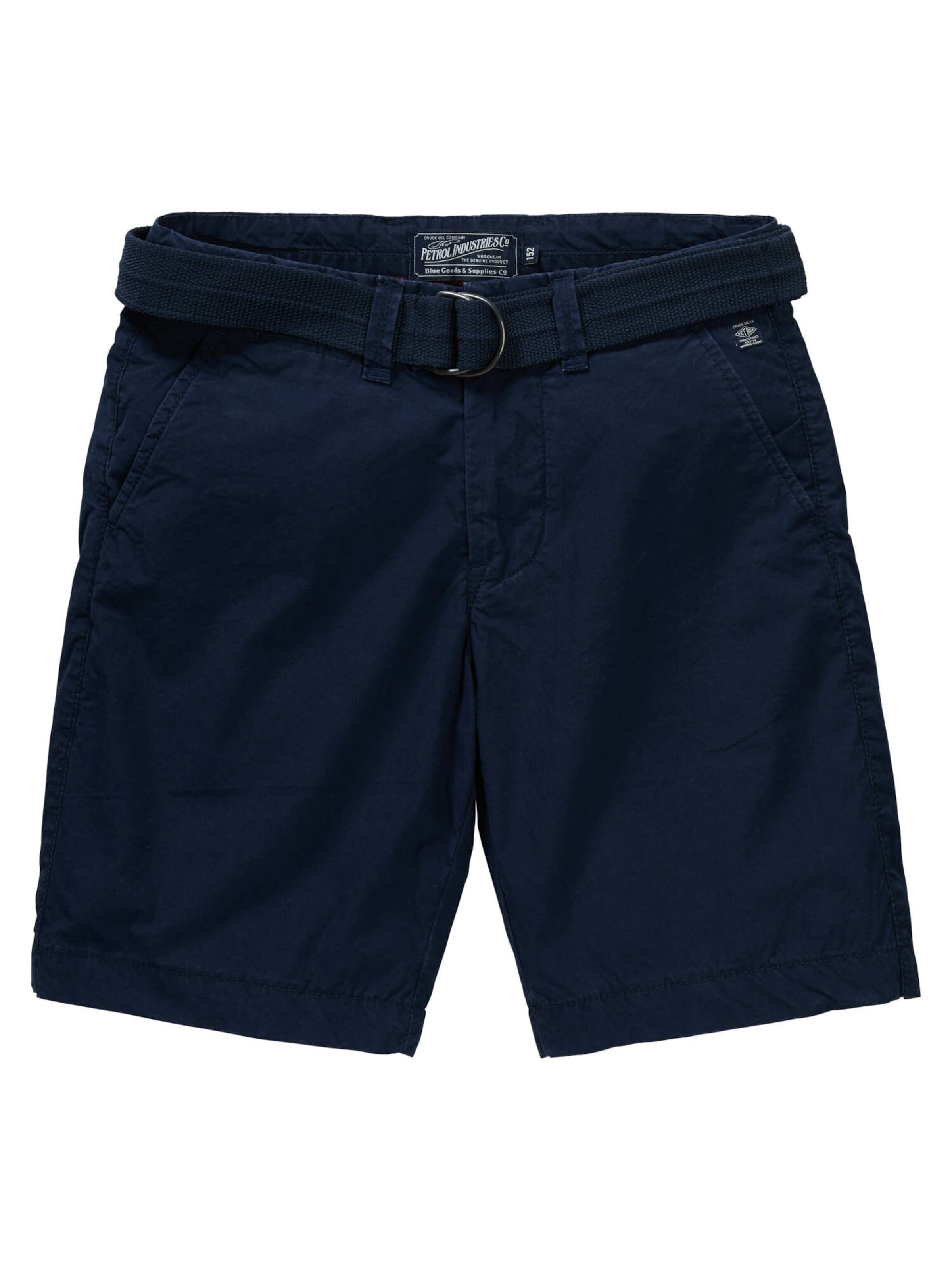 Petrol Industries Regular Trousers in Blue: front