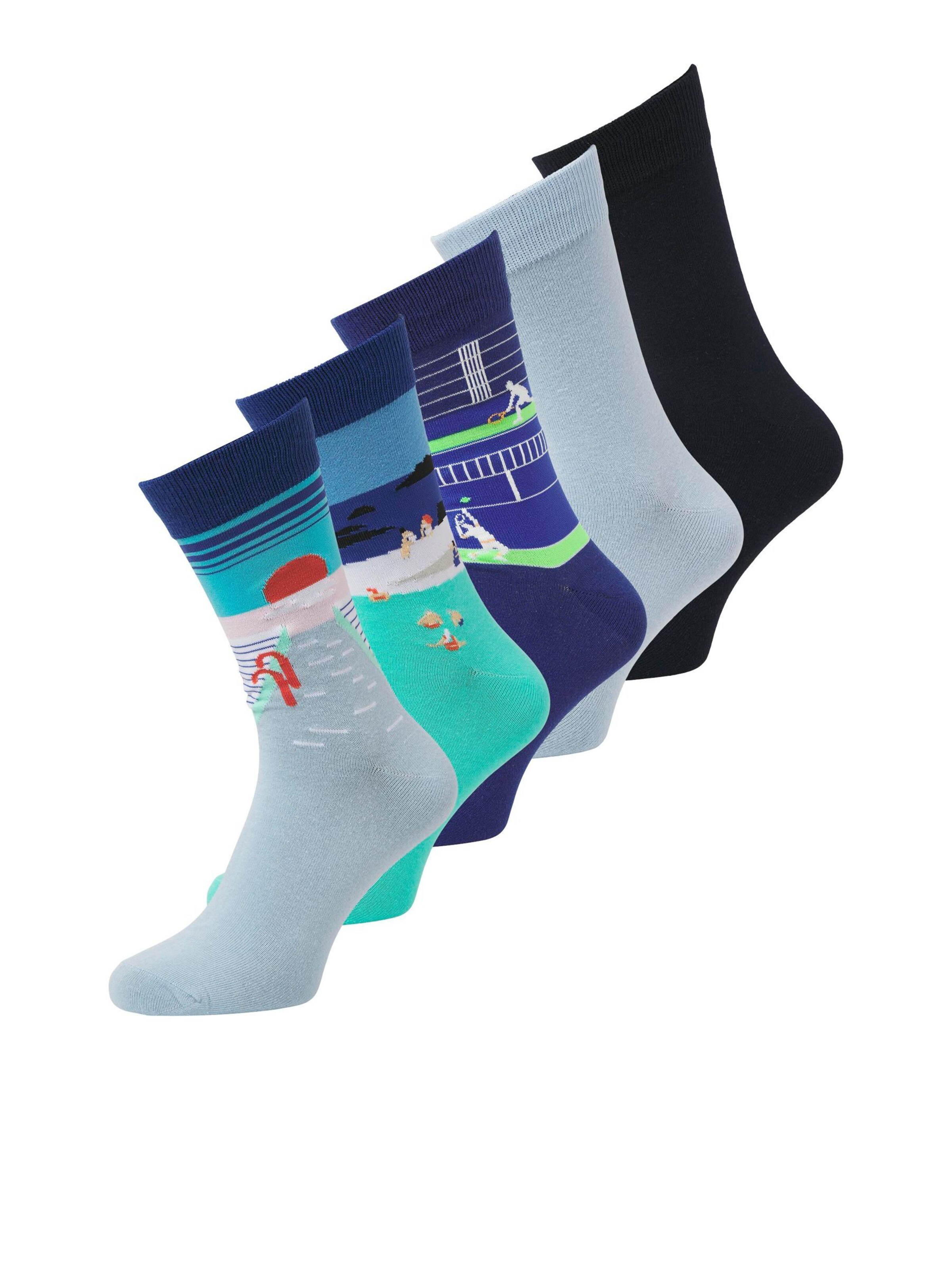 JACK & JONES Носки в Синий: спереди