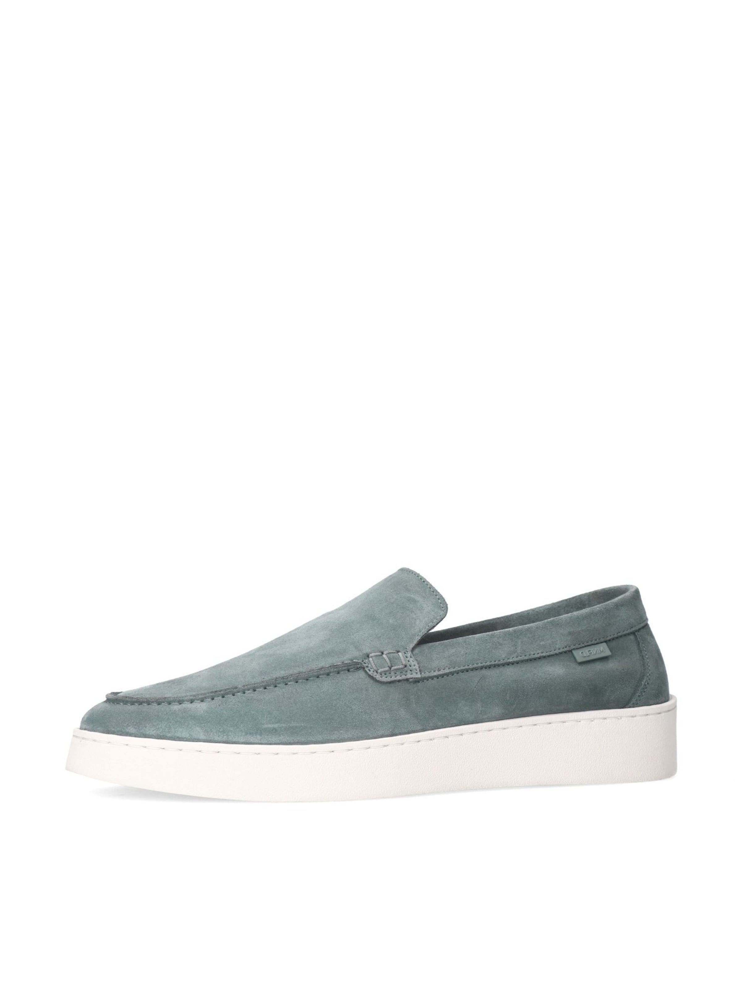 Mocassin MANFIELD en bleu : devant