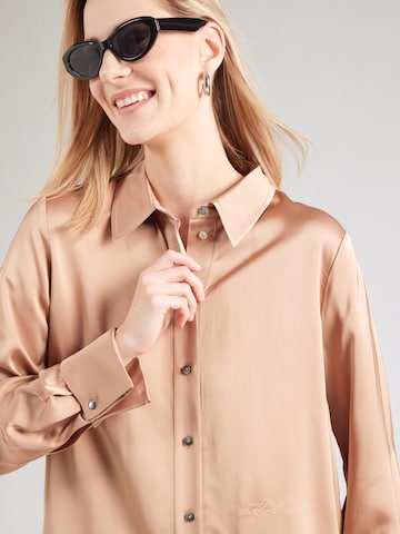 Karl Lagerfeld Bluzka w kolorze brązowy