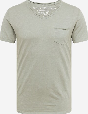 Key Largo Shirt 'WATER' in Groen: voorkant