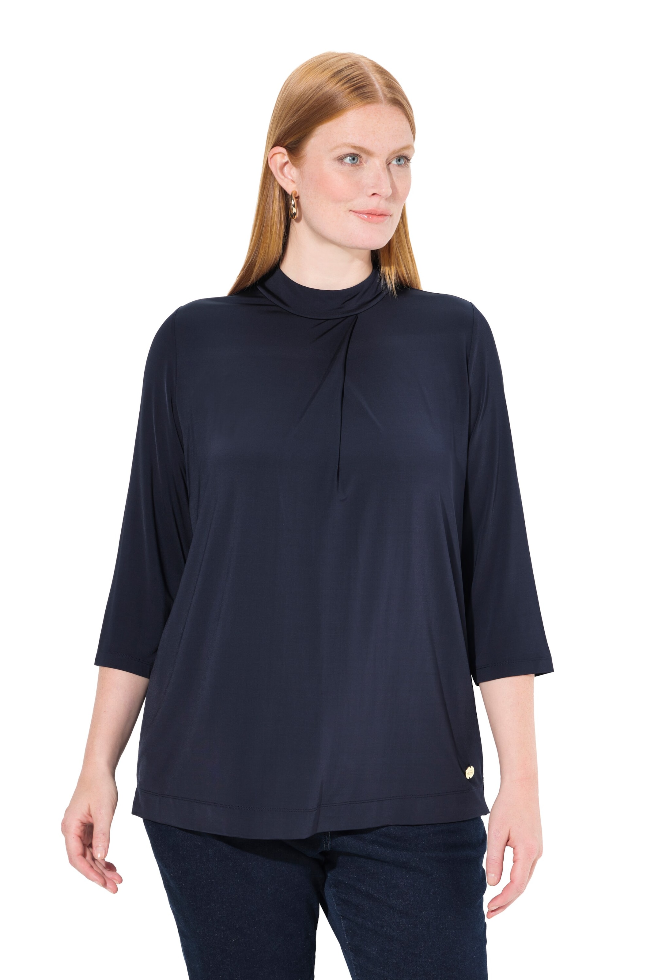 Ulla Popken - Camisa em azul: frente