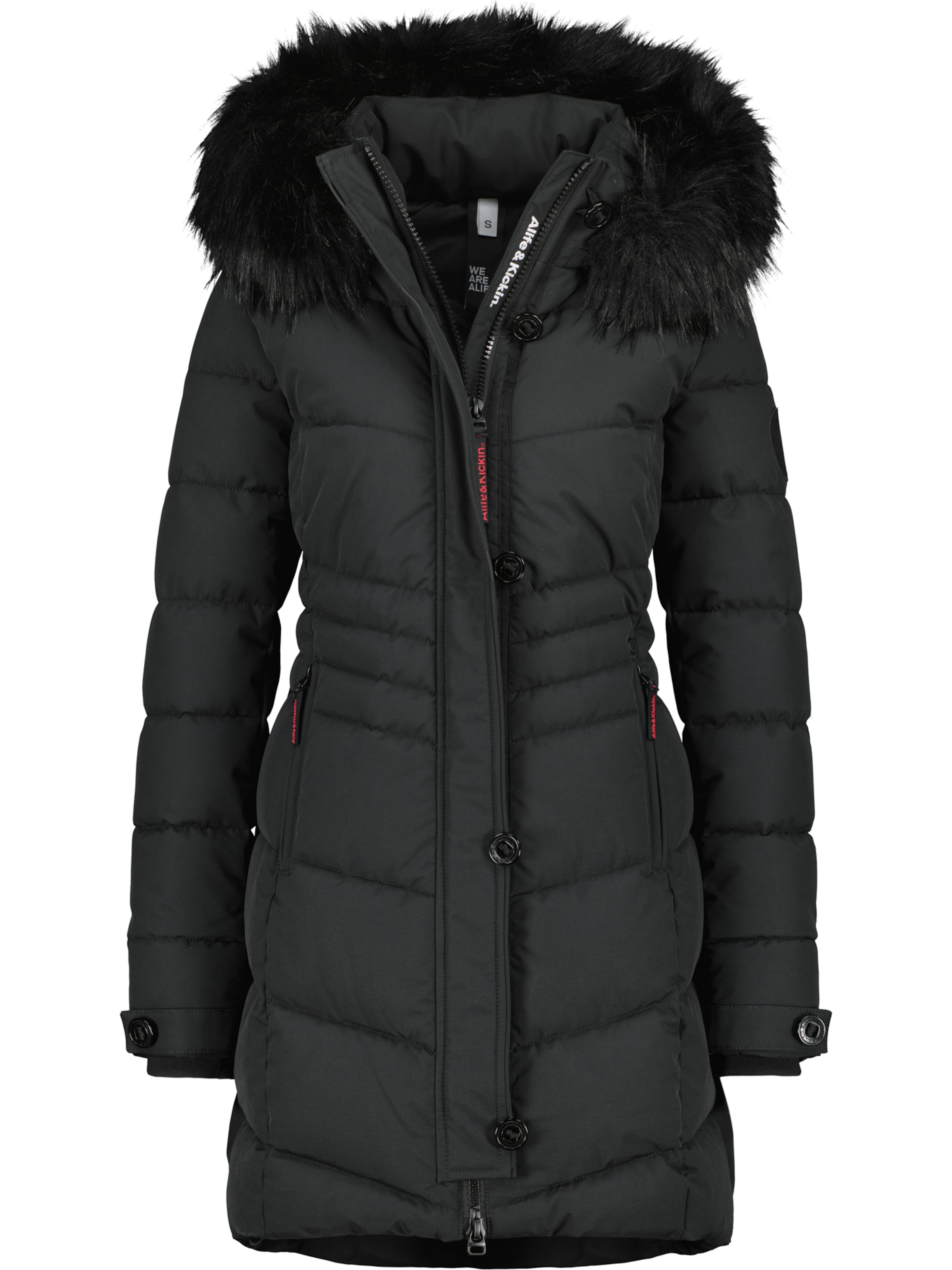 alife & kickin Wintermantel 'AmaliaAK' in Schwarz: Vorderseite
