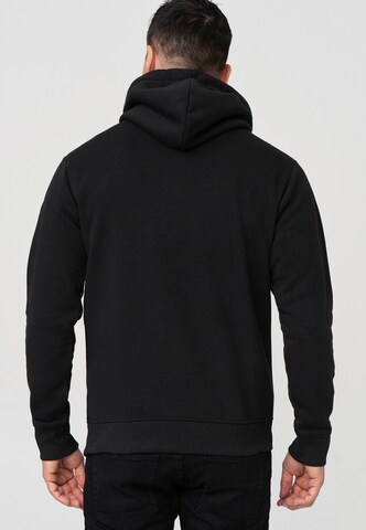 INDICODE JEANS Sweatshirt 'Meza' in Zwart