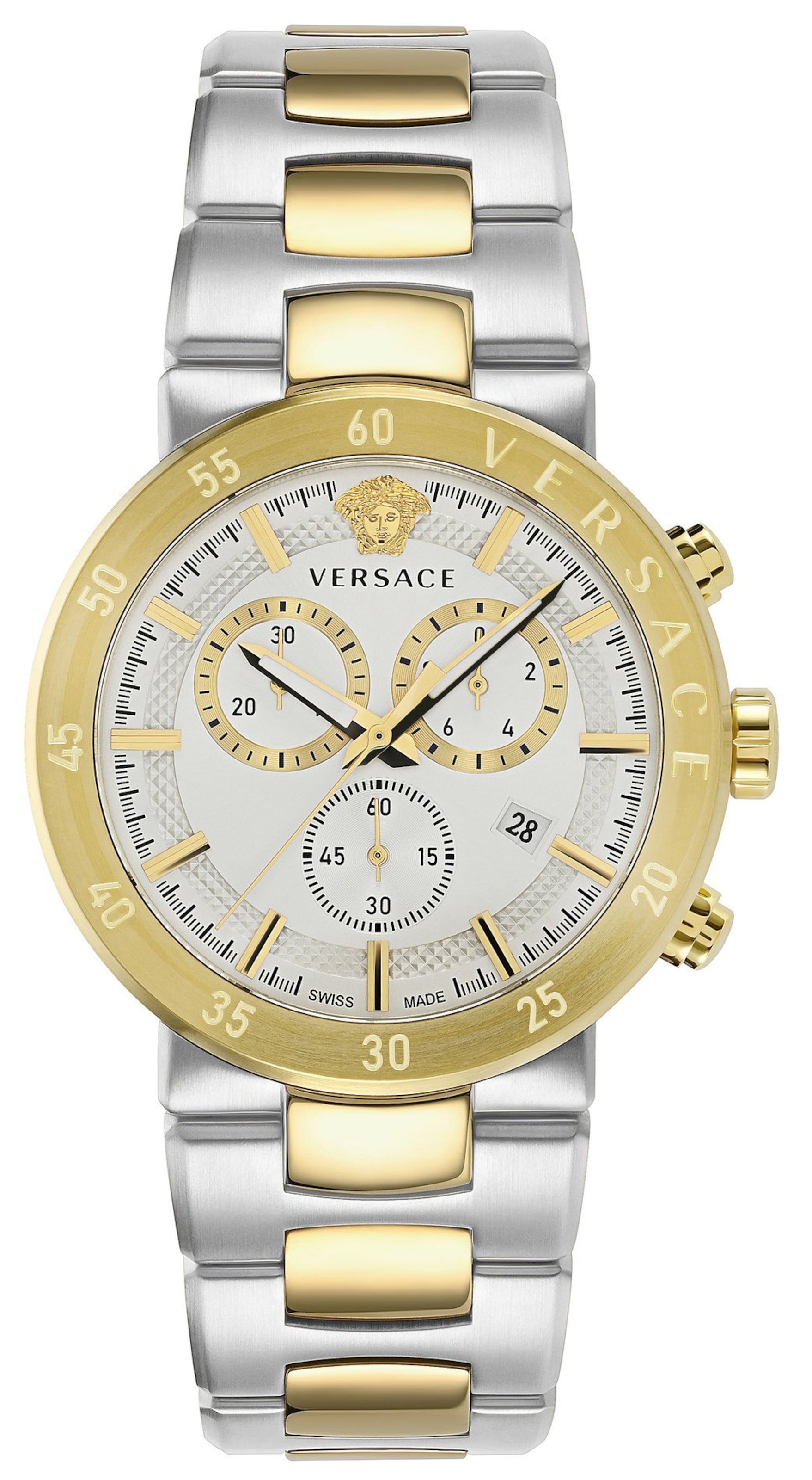VERSACE Analoguhr in Silber: Vorderseite