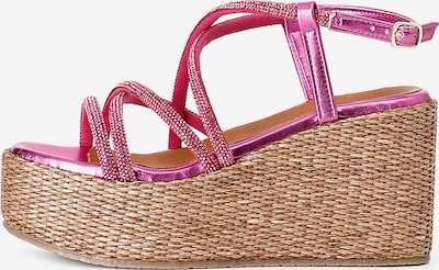 CAFè NOIR Sandalen in fuchsia, Produktansicht
