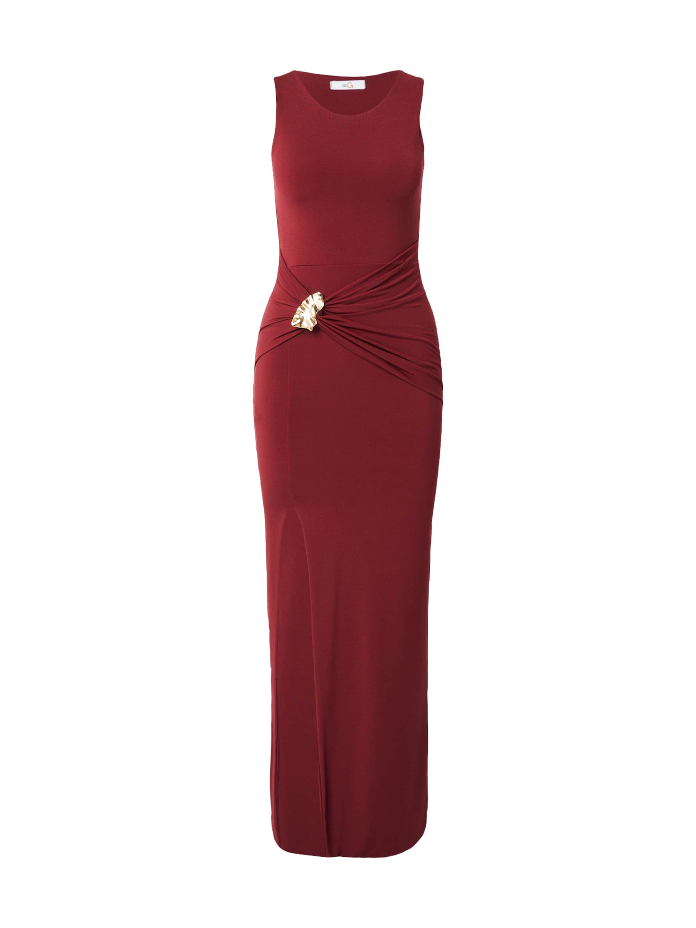 WAL G. Jurk 'GEORGINA' in Rood: voorkant