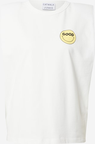 CATWALK JUNKIE - Top 'SO GOOD' en blanco: frente