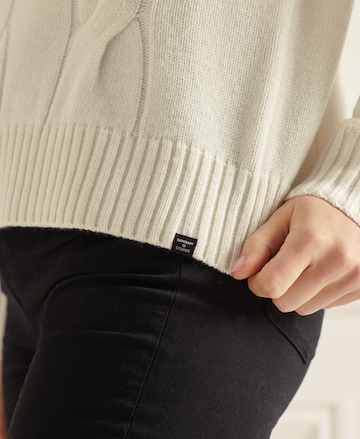 Superdry Sweater 'Studios' in White