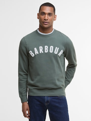 Barbour - Sweatshirt em verde: frente