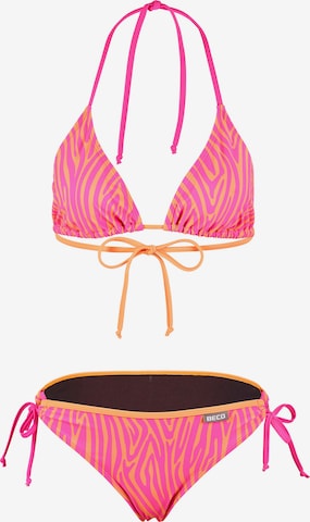 BECO the world of aquasports Bikini 'Zebra Vibes' in Orange: Vorderseite