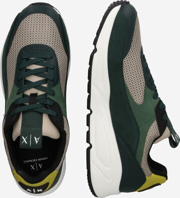 ARMANI EXCHANGE Platform trainers in Green