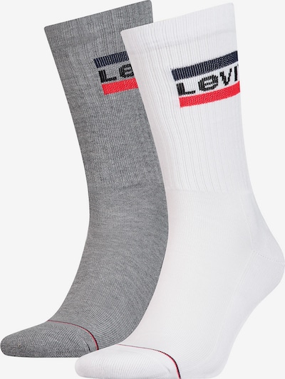 LEVI'S ® Socken in navy / grau / rot / schwarz / weiß, Produktansicht