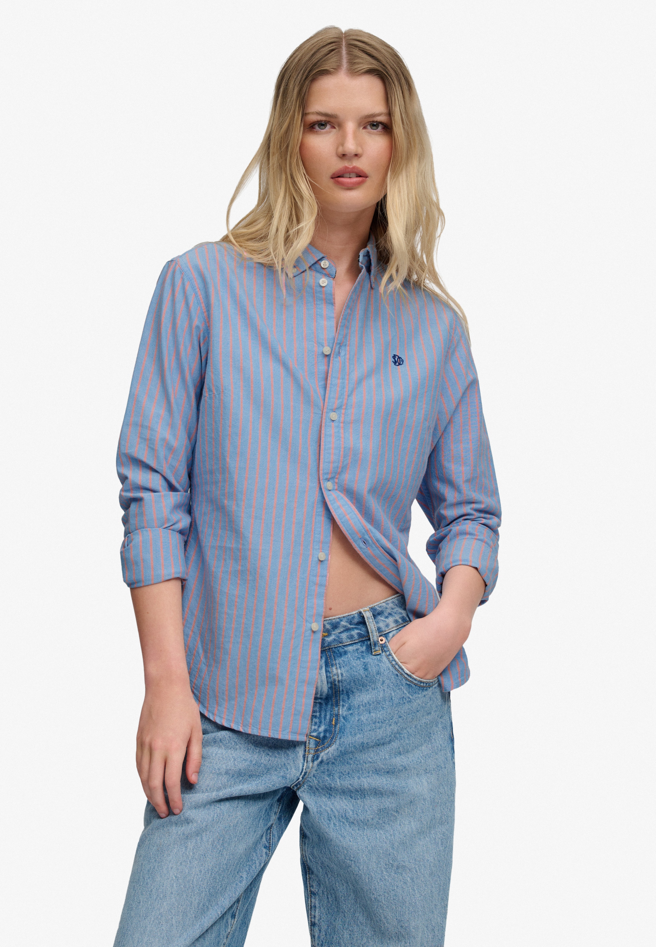 Superdry & Co Blouse in Blue: front