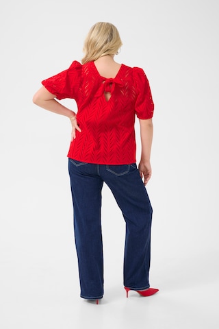 KAFFE CURVE Blouse 'Masia' in Rood