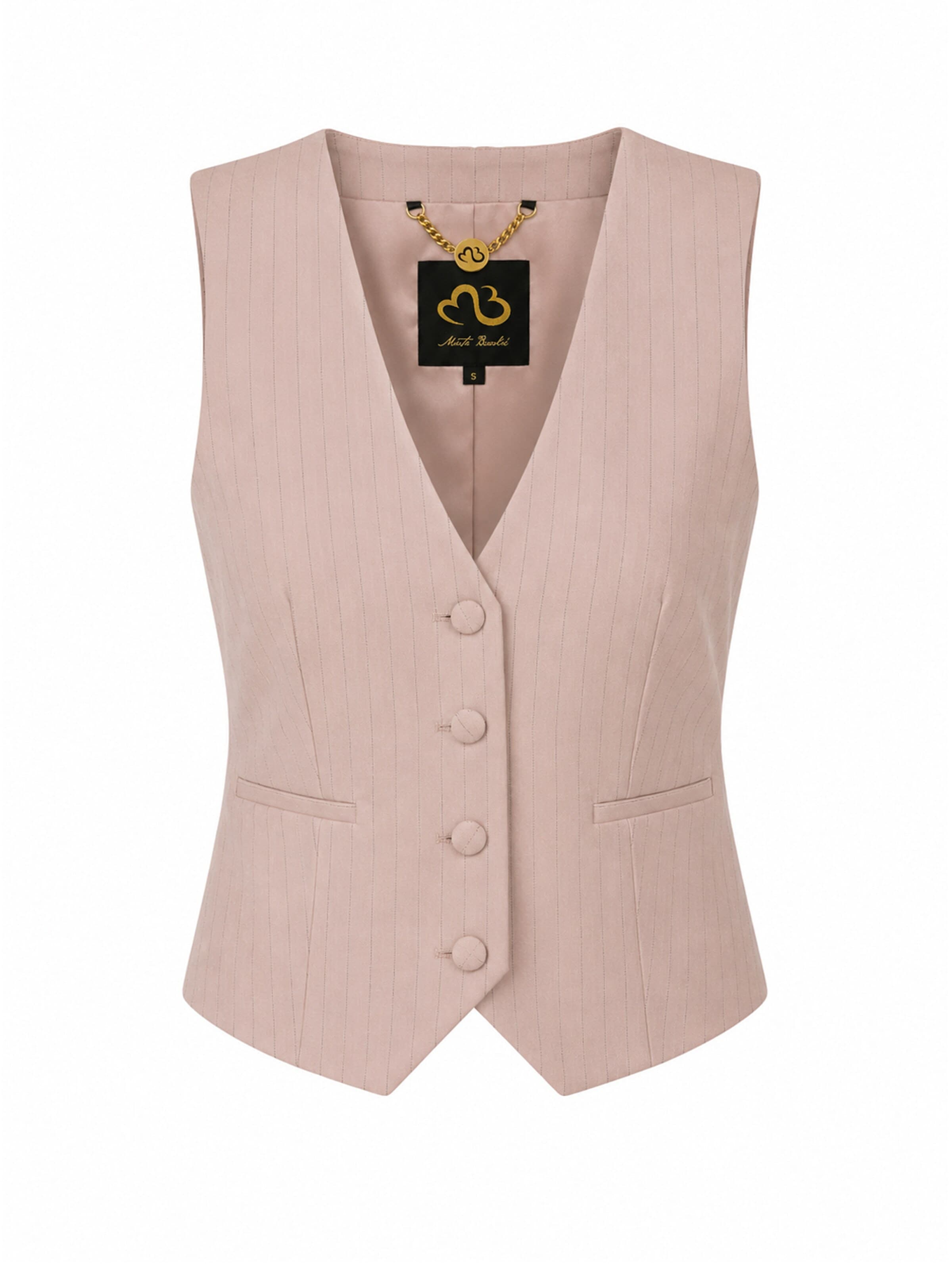 MB by Marta Buzolic - Chaleco para traje en rosa: frente