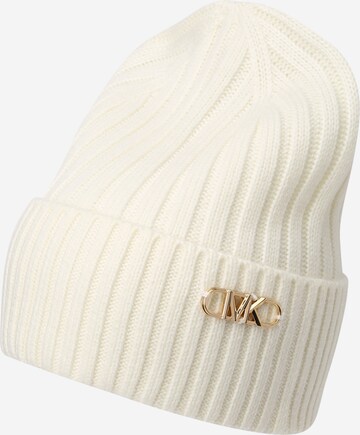 MICHAEL Michael Kors Beanie 'EMPIRE' in White: front