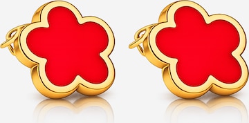 Pure Schmuck Oorbellen 'Clover' in Goud: voorkant