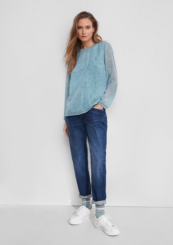 comma casual identity Bluse in Blau