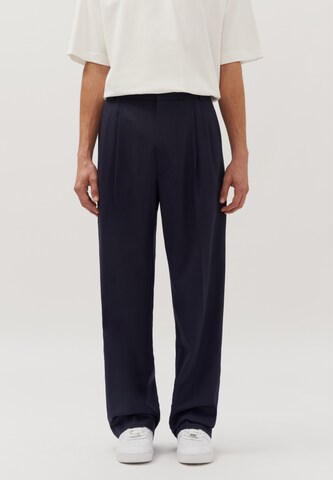 SEIDENSTICKER Loose fit Pleat-Front Pants 'Studio' in Blue: front