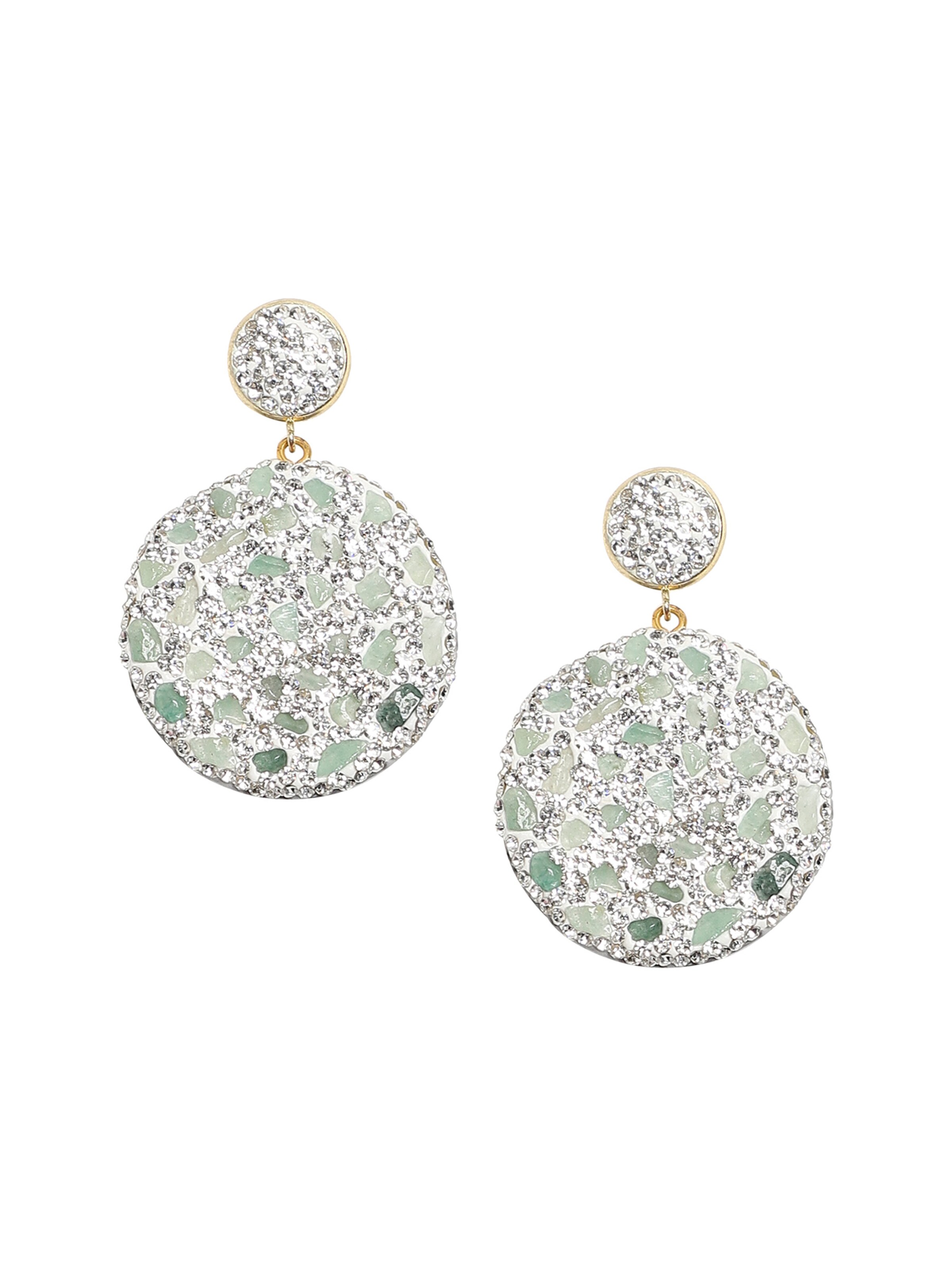 Cercei 'Asmina' de la SOHI pe argintiu: față