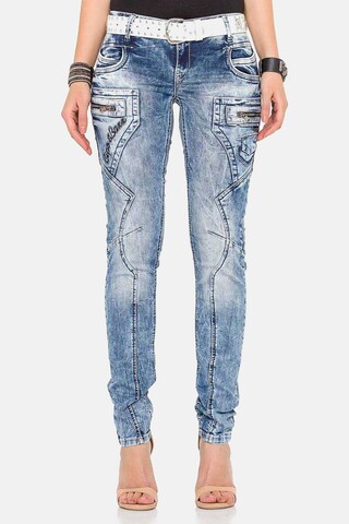 CIPO & BAXX Skinny Jeans in Blue: front
