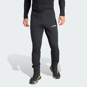 Coupe slim Pantalon de sport 'Xperior' ADIDAS TERREX en noir : devant