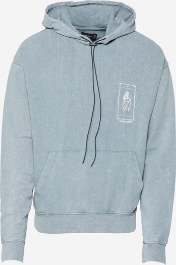 Night Addict Sweatshirt in hellblau / weiß, Produktansicht