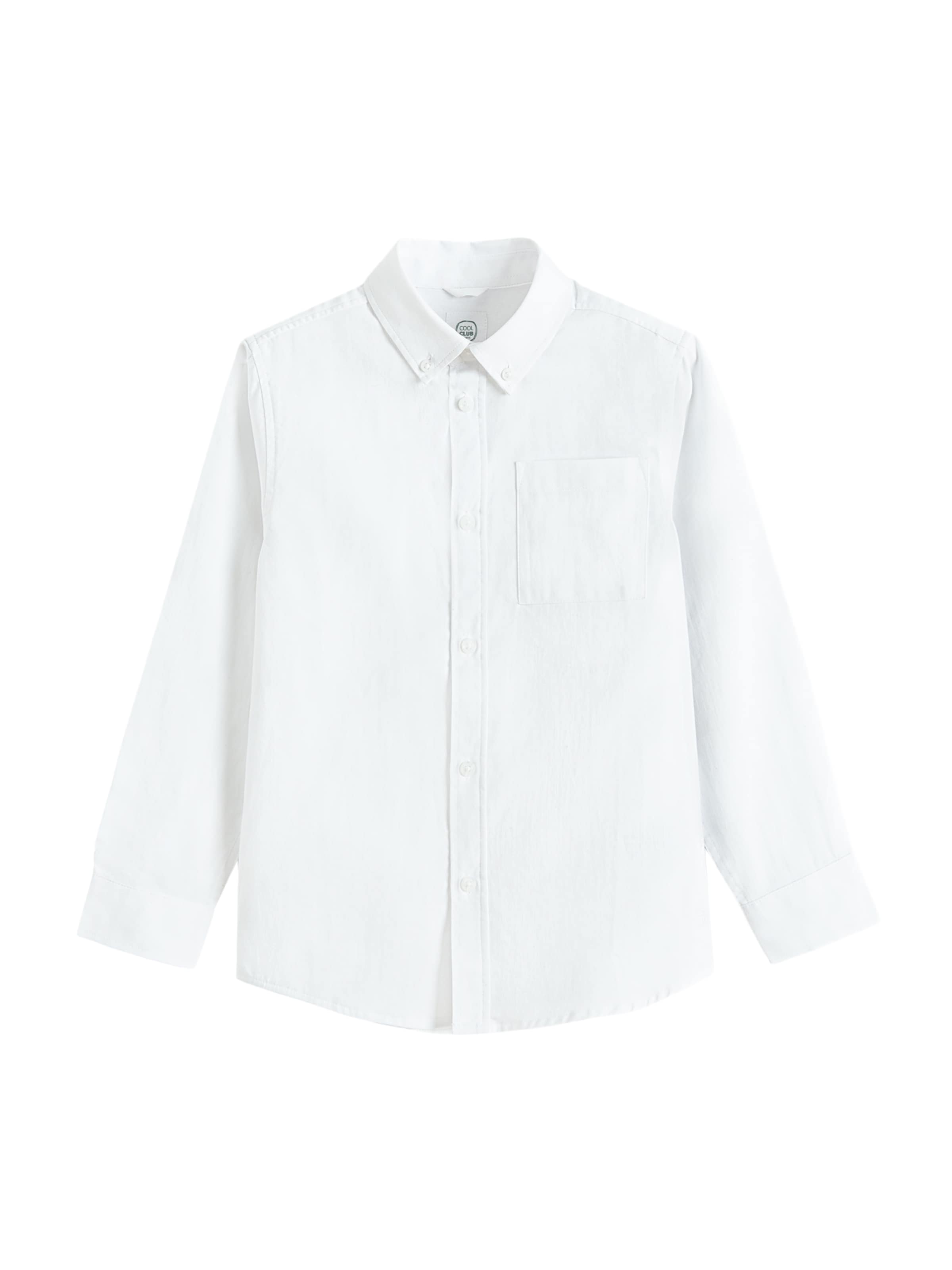 Cool Club Rovný strih Košeľa - Biela: predná strana