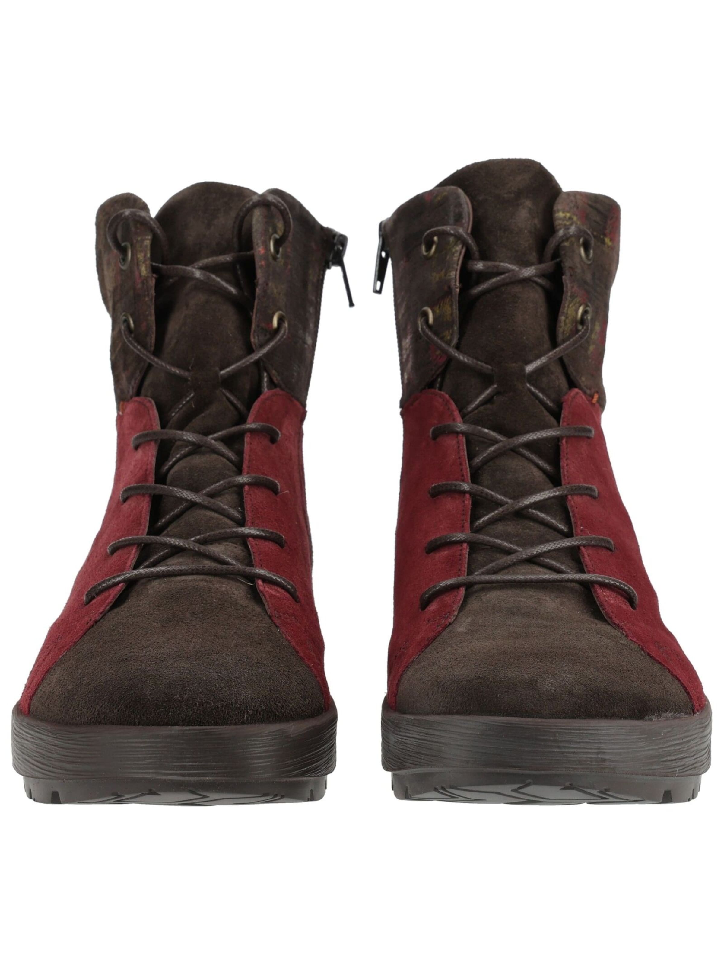 THINK! Lace-Up Ankle Boots in Brown